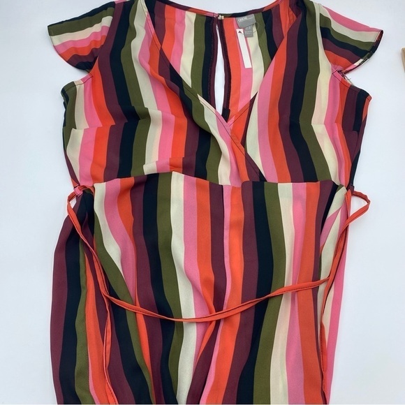 ASOS Stripped Wrap Front Jumpsuit- 12 - Picture 4 of 9